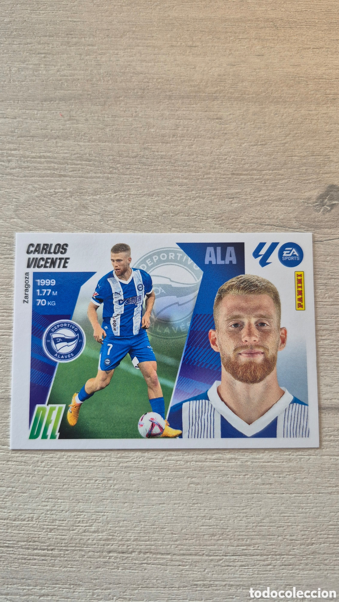 Figurine di Calcio: N&deg;17 Alaves Carlos Vicente Liga Este 25/26