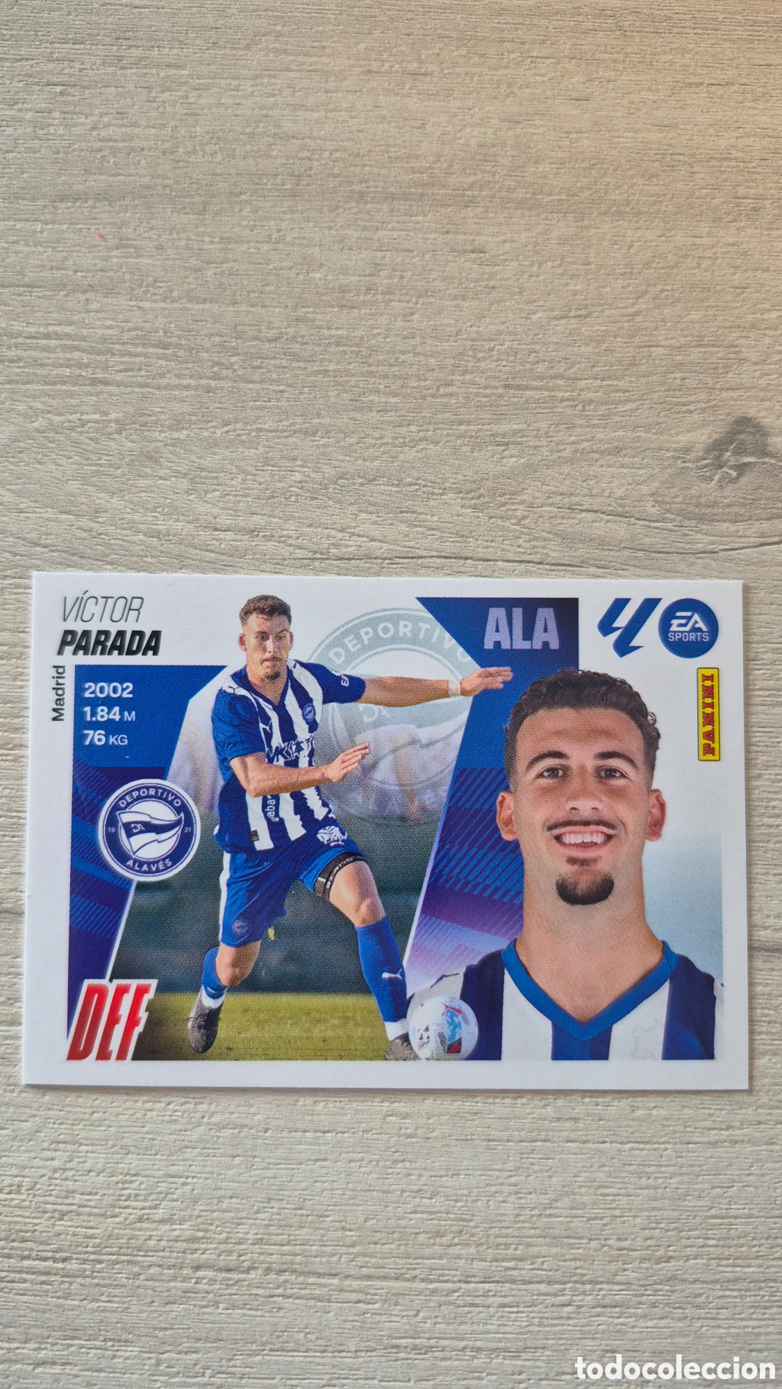 Cromos de F&uacute;tbol: N&deg;8Bis Alaves Parada Liga Este 25/26