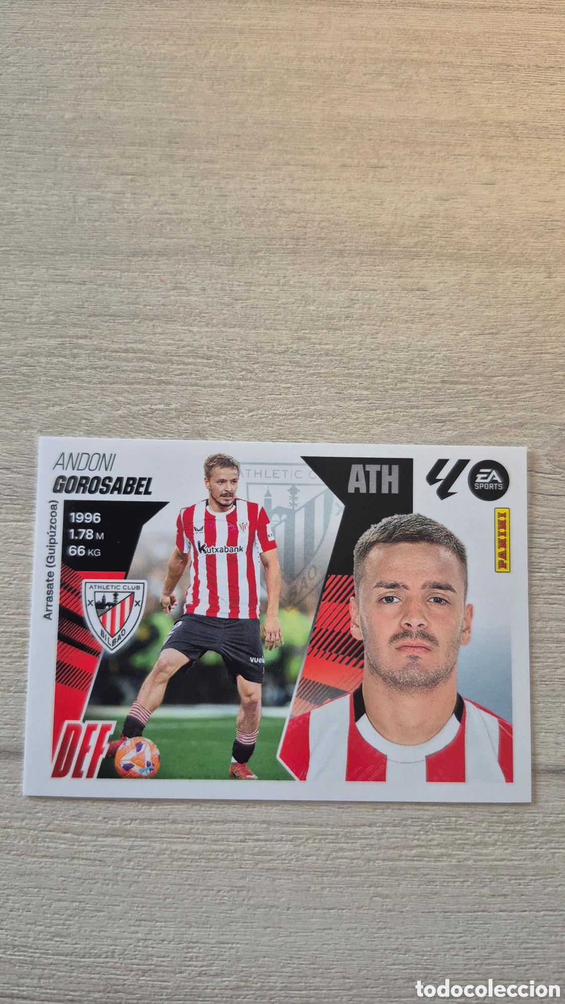 Figurine di Calcio: N&deg;5A Athletic Bilbao Gorosabel Liga Este 25/26