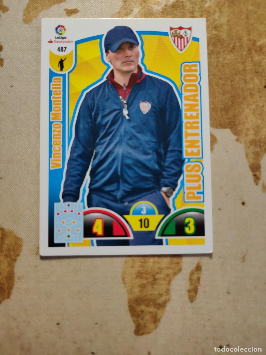 Figurine di Calcio: Adrenalyn PLUS ENTRENADOR 487 VINCENZO MONTELLA 2017-18