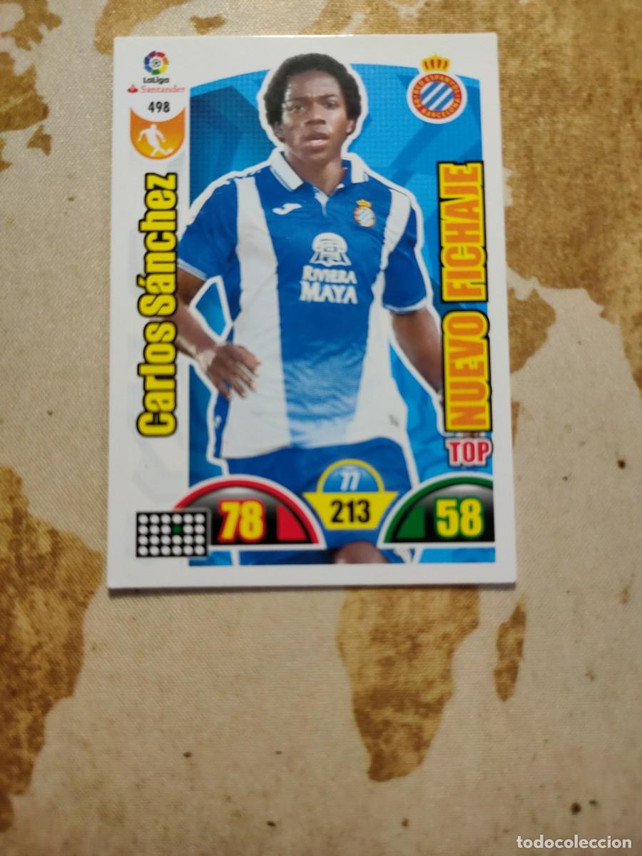 Fu&szlig;ball-Sticker: Adrenalyn Nuevo Fichaje 498 CARLOS S&Aacute;NCHEZ 2017-18