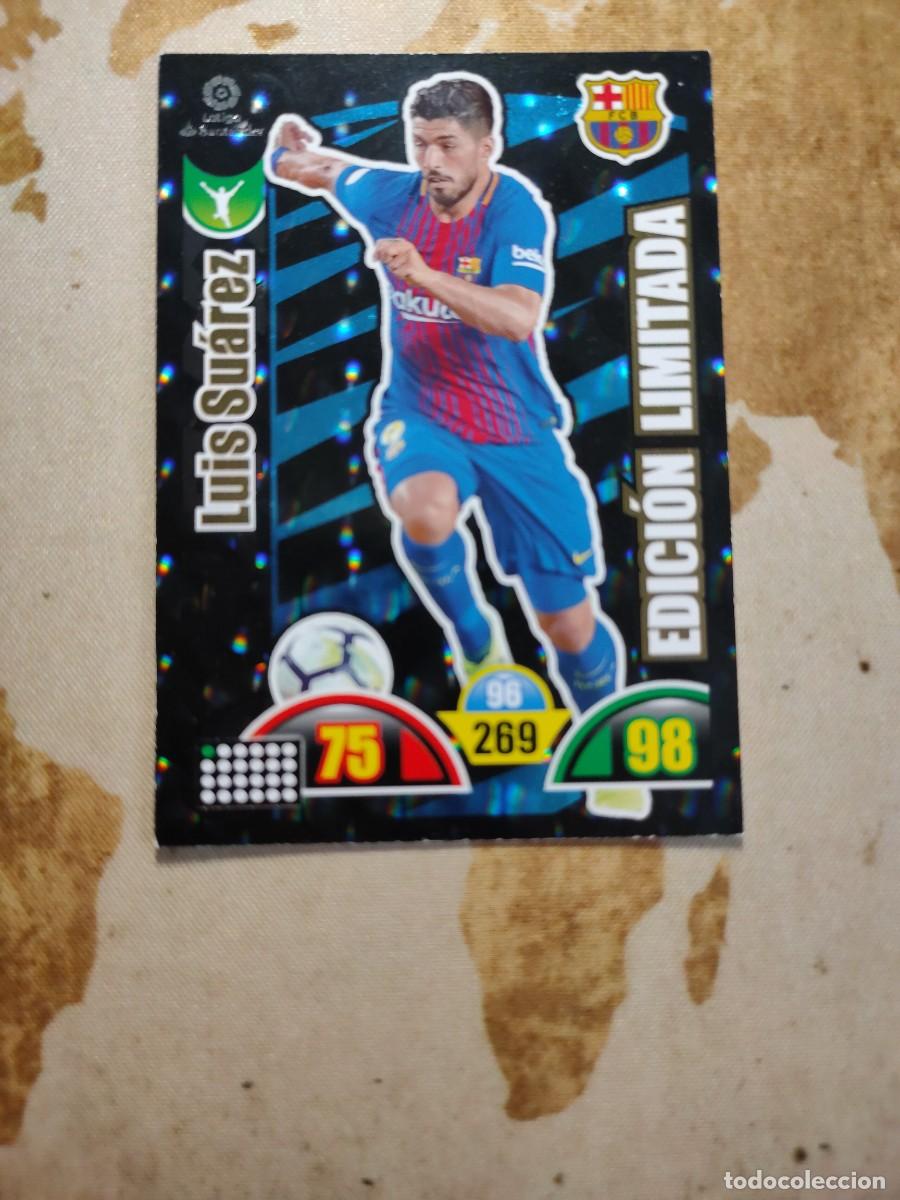 Cromos de f&uacute;tbol: Adrenalyn Edici&oacute;n Limitada LUIS SU&Aacute;REZ 2017-18 - Foto 1