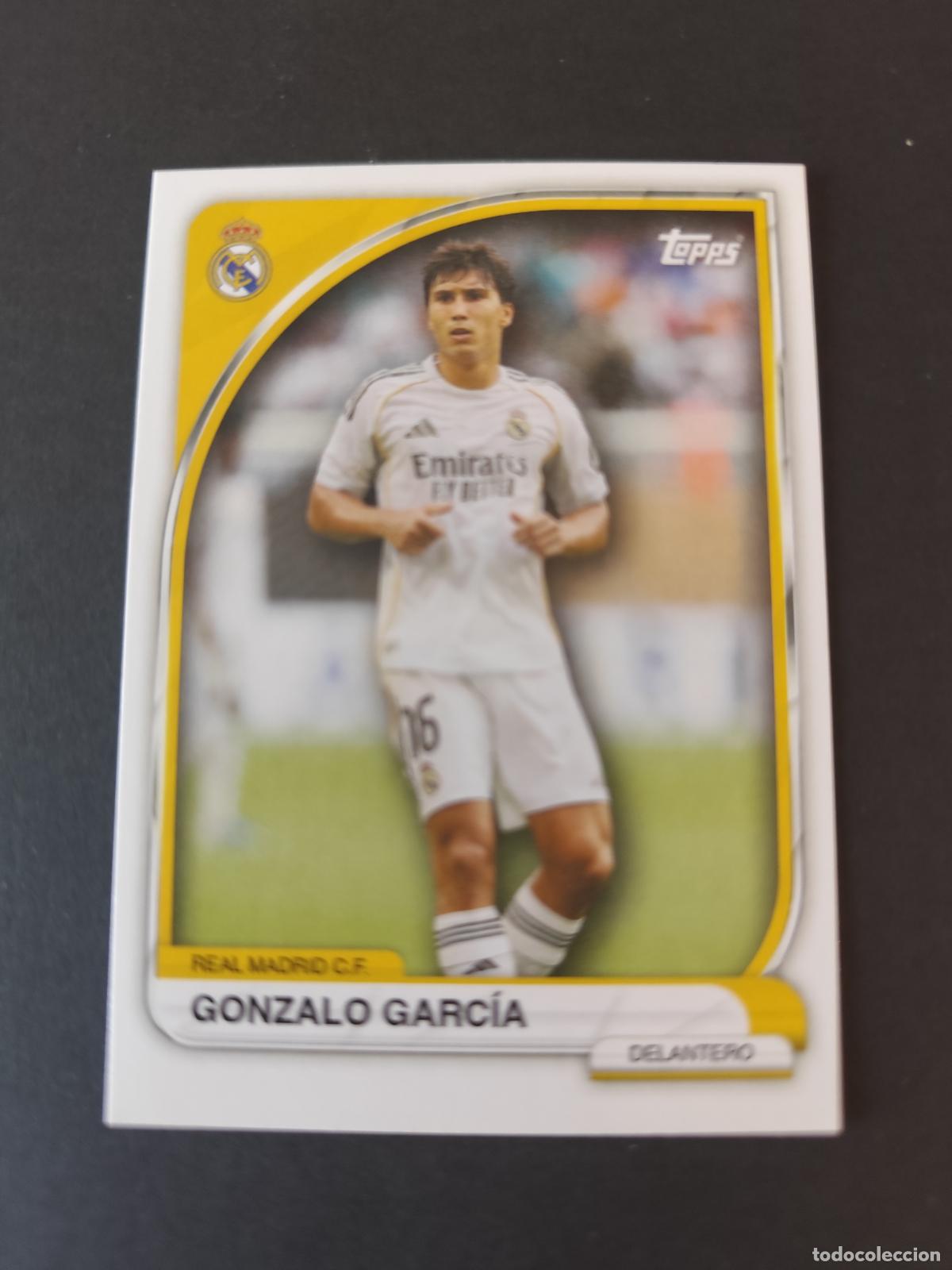 Cartes &agrave; collectionner de Football: 16 GONZALO GARC&Iacute;A REAL MADRID FIRST TEAM COLLECTORS TIN TOPPS 2025 2026 25 26
