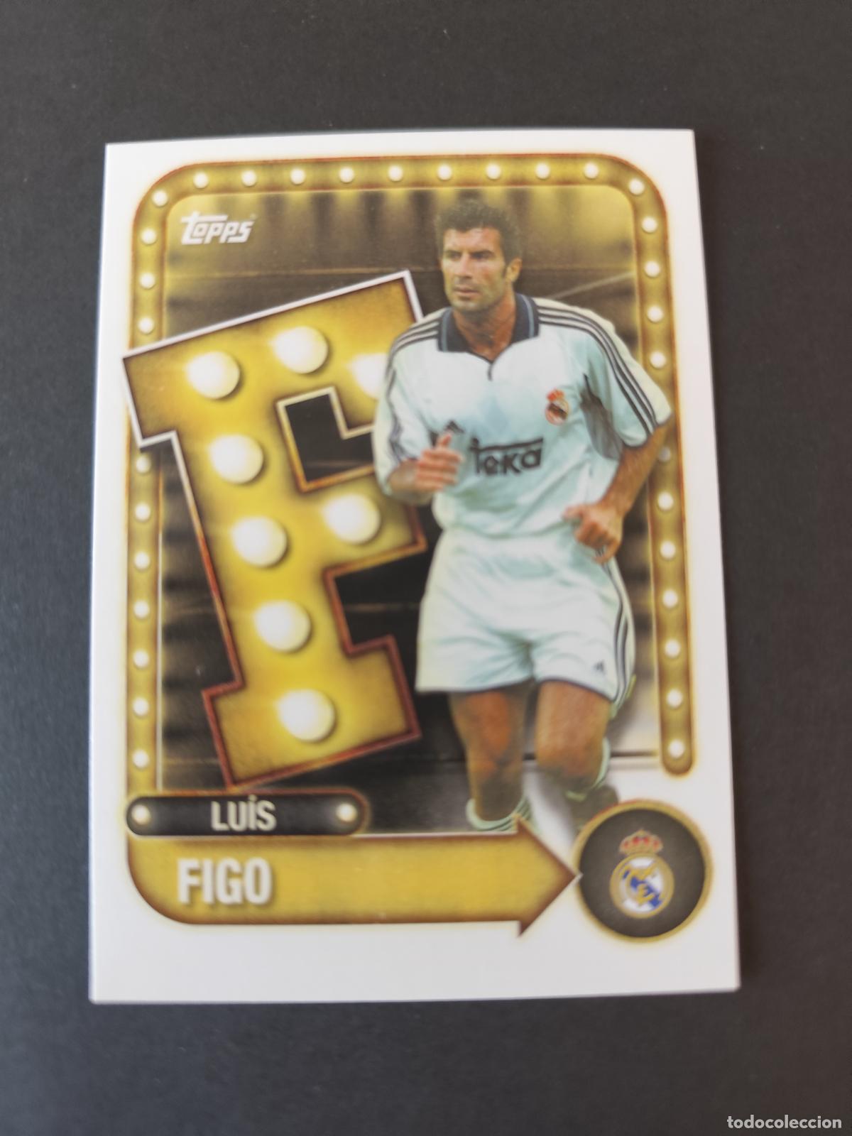 Cartes &agrave; collectionner de Football: 24 LU&Iacute;S FIGO REAL MADRID NAME IN LIGHTS COLLECTORS TIN TOPPS 2025 2026 25 26