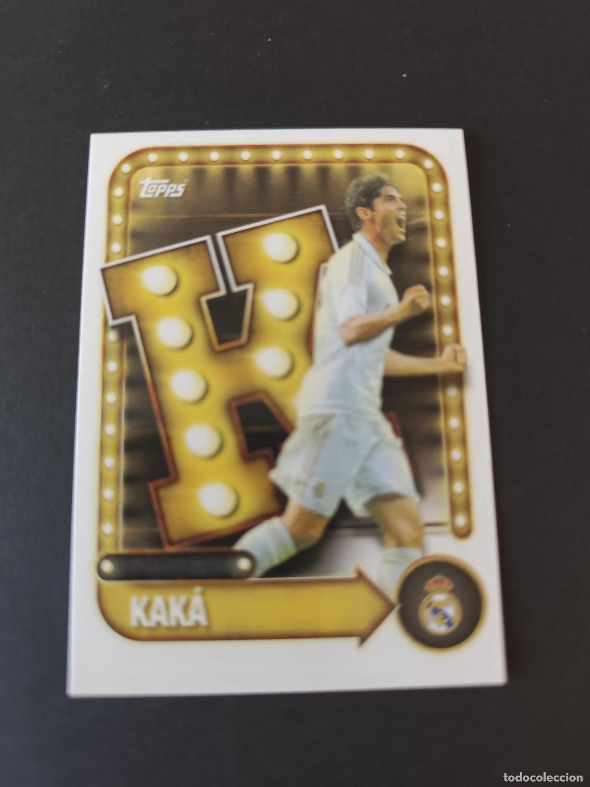 Football Stickers: 22 KAK&Aacute; REAL MADRID NAME IN LIGHTS COLLECTORS TIN TOPPS 2025 2026 25 26