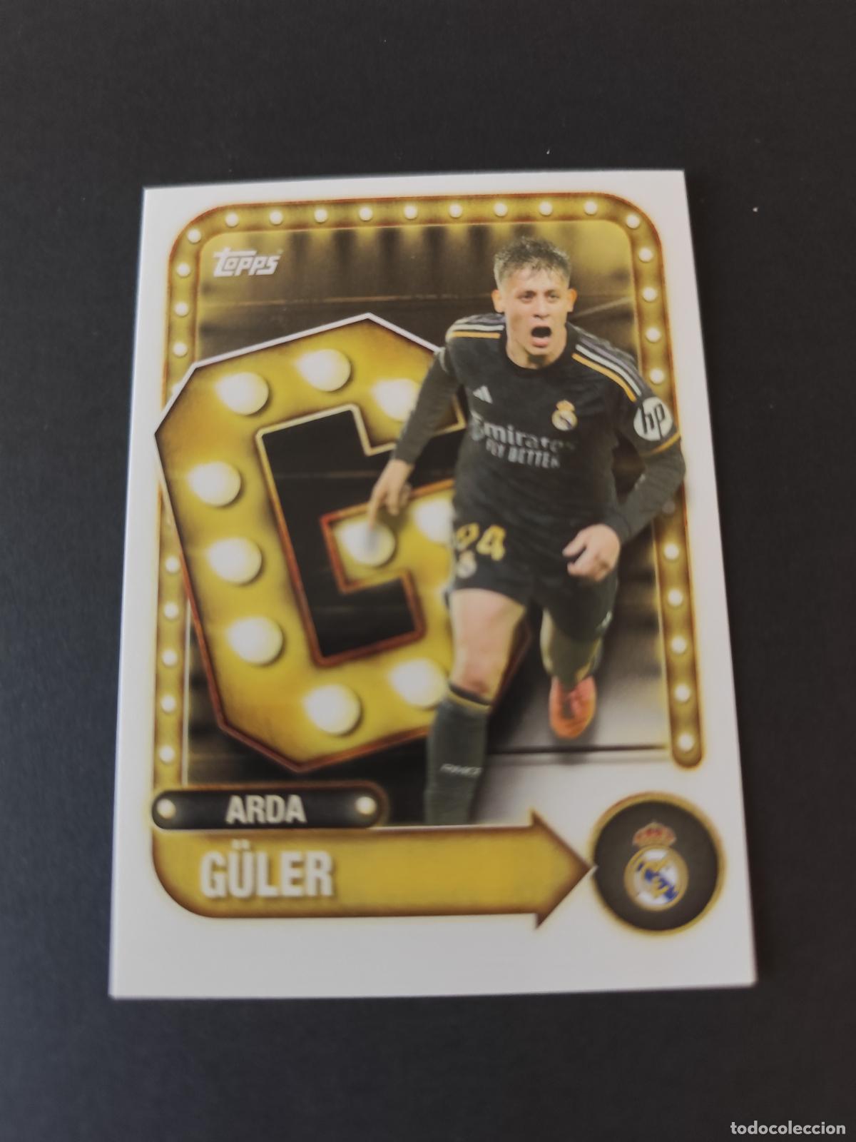 Cromos de Futebol: 25 ARDA G&Uuml;LER REAL MADRID NAME IN LIGHTS COLLECTORS TIN TOPPS 2025 2026 25 26