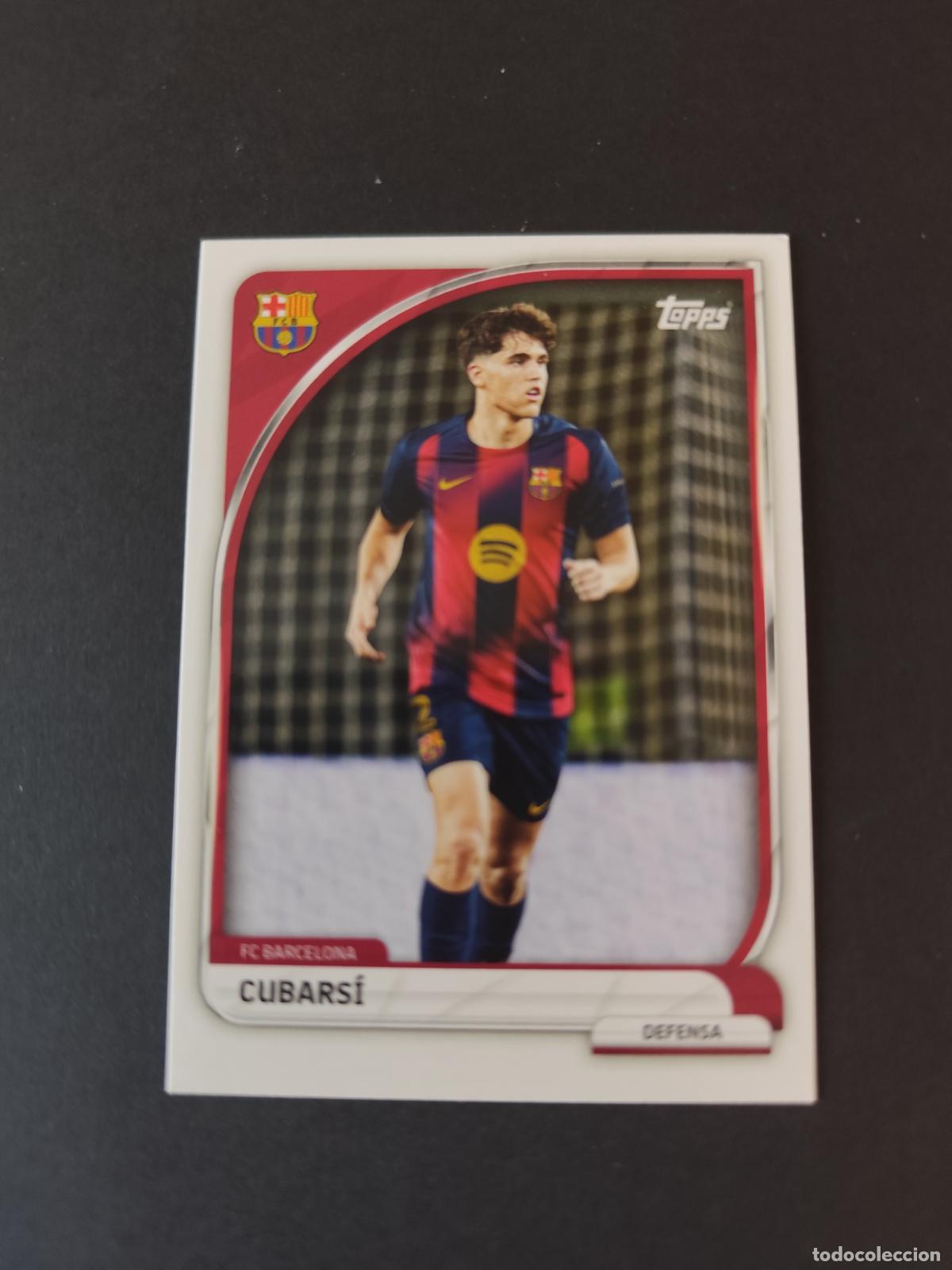 Cromos de F&uacute;tbol: 2 CUBARS&Iacute; BARCELONA BAR&Ccedil;A FIRST TEAM COLLECTORS TIN TOPPS 2025 2026 25 26