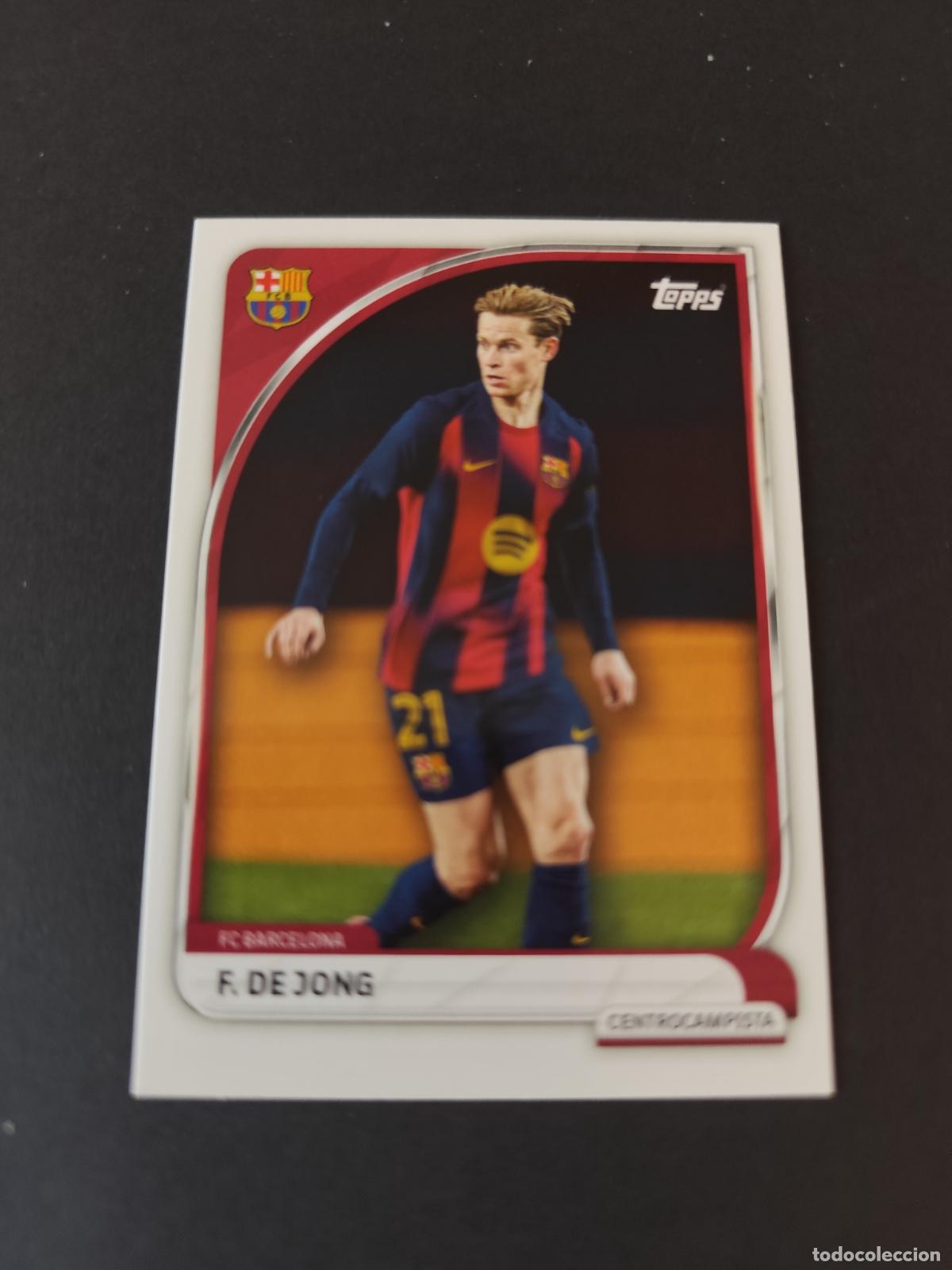 Fu&szlig;ball-Sticker: 11 FRENKIE DE JONG BARCELONA BAR&Ccedil;A FIRST TEAM COLLECTORS TIN TOPPS 2025 2026 25 26