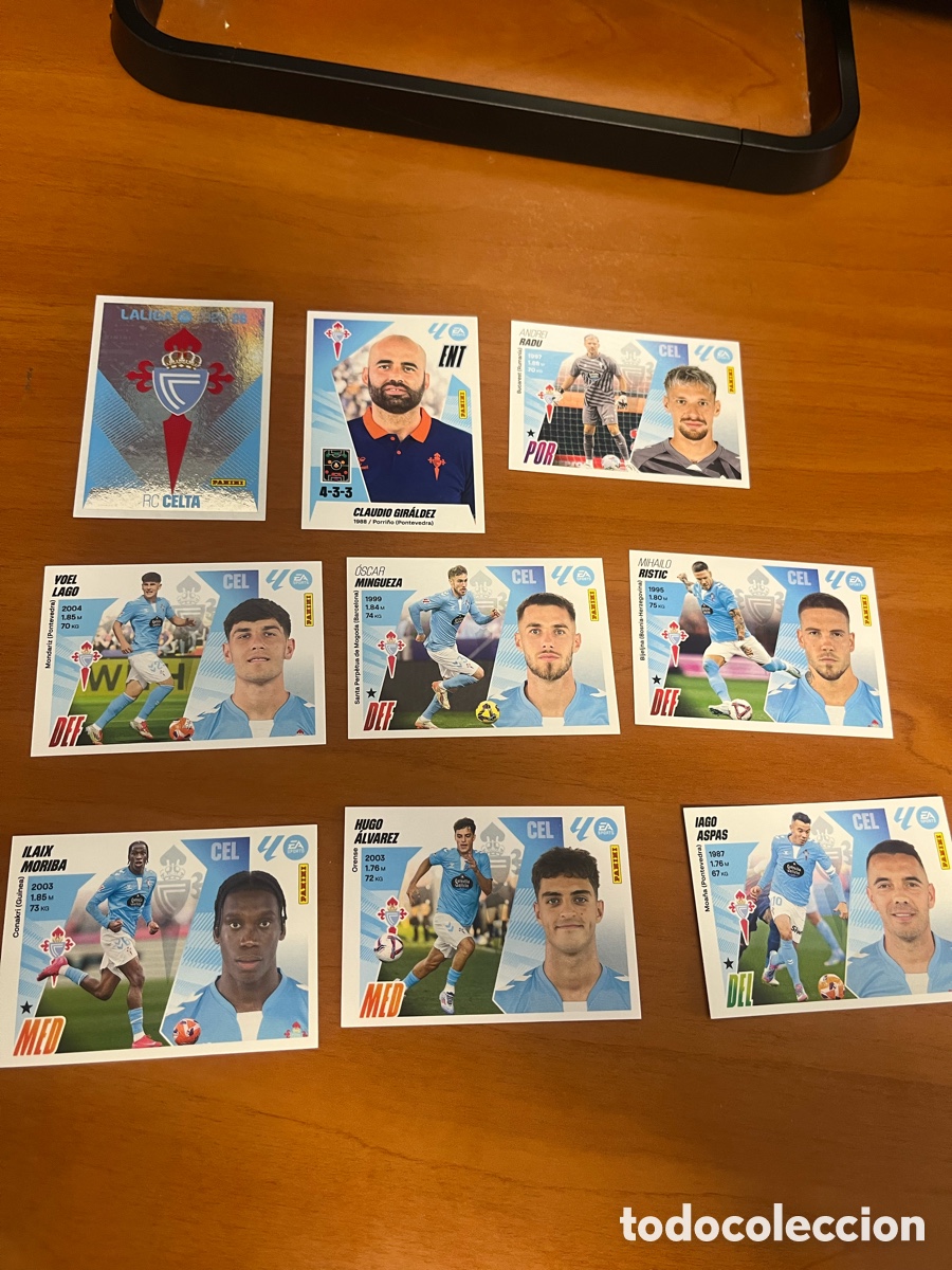 Cromos de F&uacute;tbol: Cromos Celta de Vigo 25/26