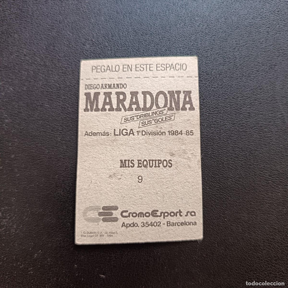 Cromos de f&uacute;tbol: CROMO MARADONA BOCA JUNIORS - Foto 2