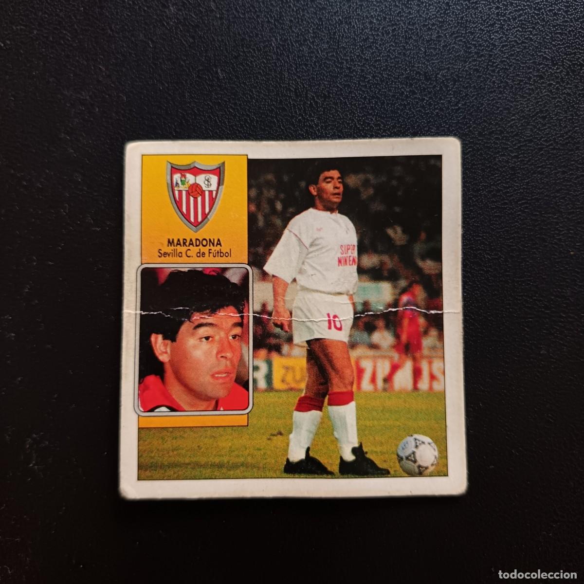 Cromos de f&uacute;tbol: Maradona cromo 92/93 - Foto 1