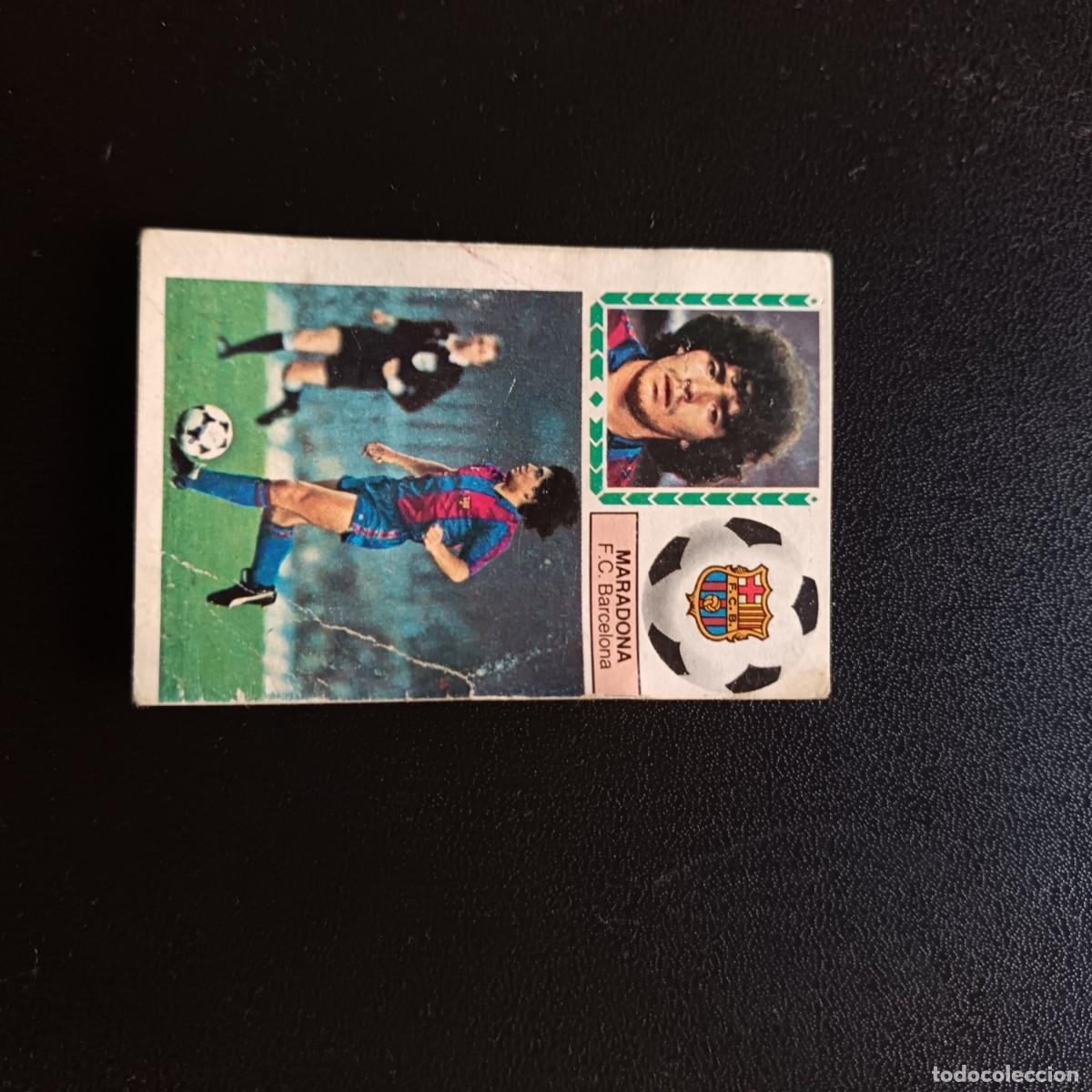 Cromos de f&uacute;tbol: Maradona cromo 83/84. - Foto 1