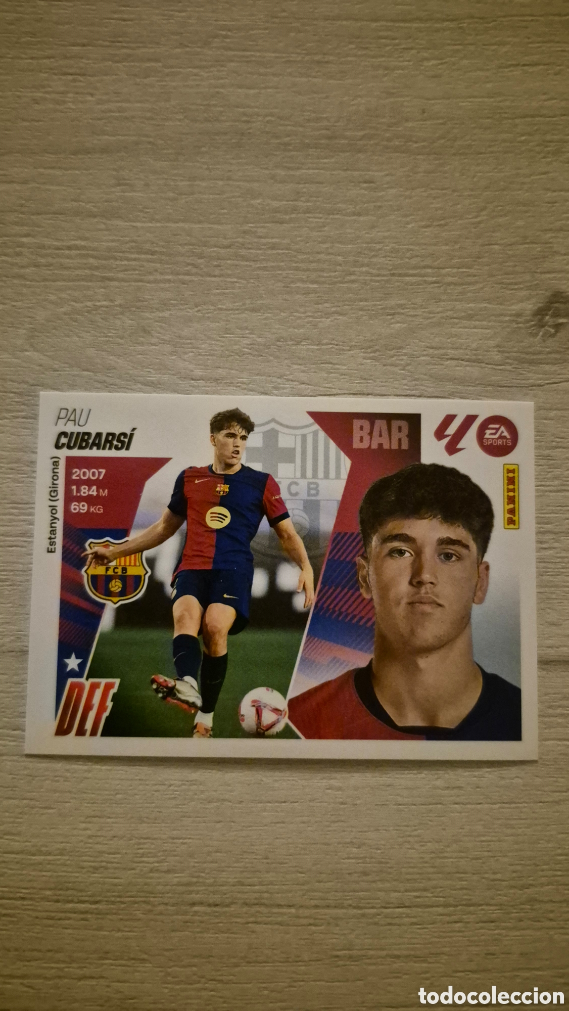 Cromos de f&uacute;tbol: N&deg;6 Barcelona Cubarsi Liga Este 25/26