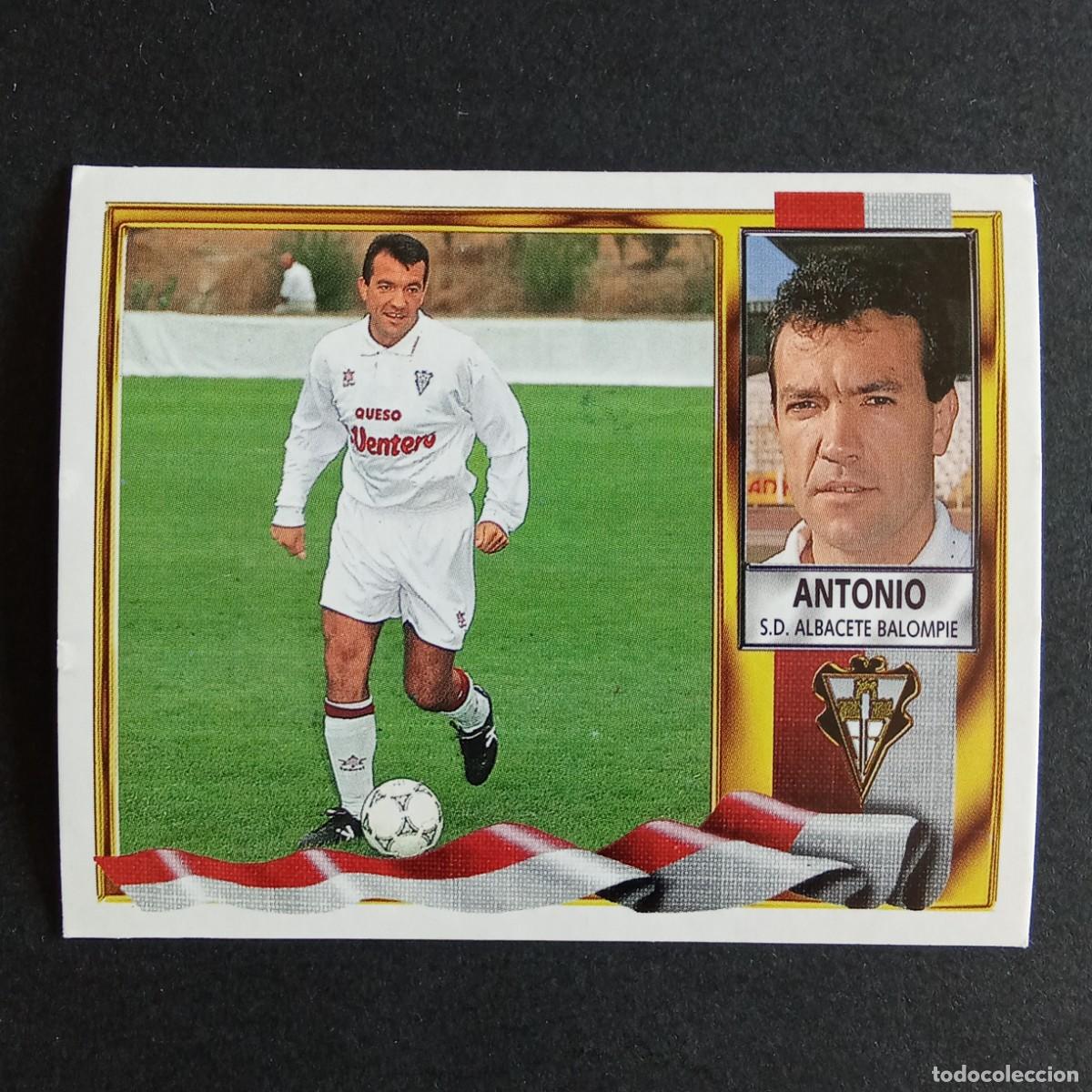 Cromos de F&uacute;tbol: CROMO LIGA 1995 1996 95 96 EDICIONES ESTE ANTONIO ALBACETE NUNCA PEGADO