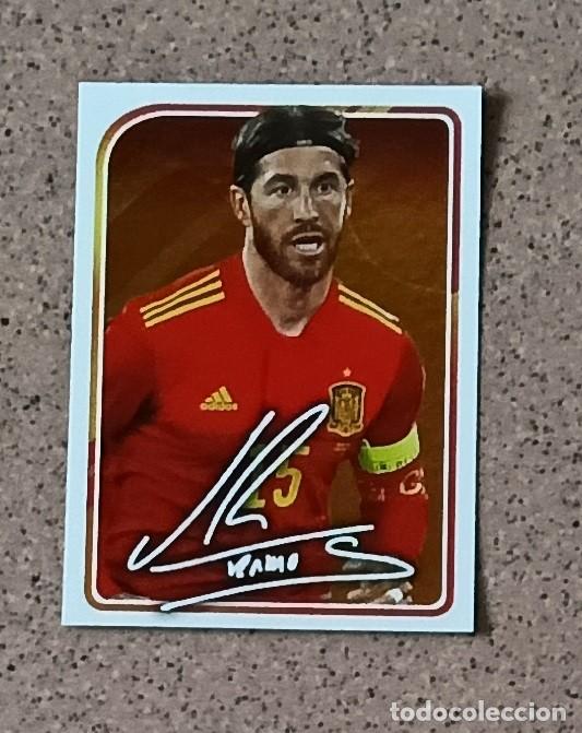 Cromos de f&uacute;tbol: Cromo 28 SERGIO RAMOS. Colecci&oacute;n EL &Aacute;LBUM DE LA SELECCI&Oacute;N F&Uacute;TBOL 2020 PANINI Nuevo