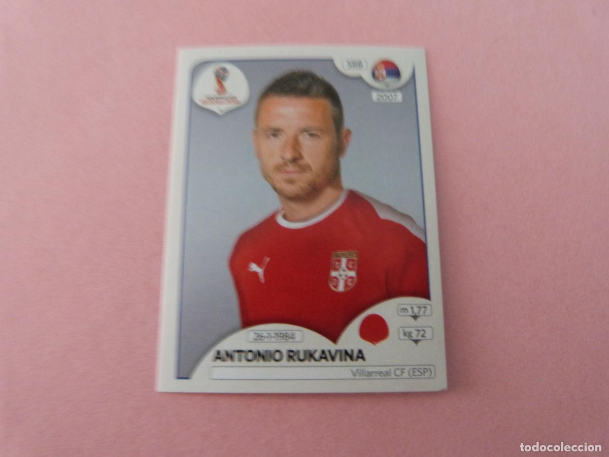Cromos de F&uacute;tbol: CROMO FUTBOL ANTONIO RUKAVINA SERBIA SIN PEGAR N&ordm; 417 MUNDIAL RUSIA 2018 PANINI