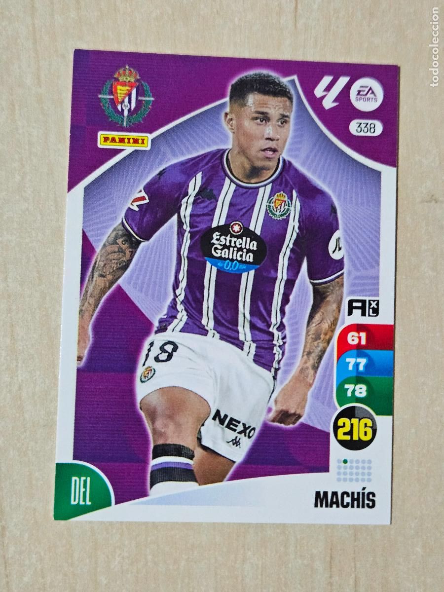 Cromos de f&uacute;tbol: FICHA N&ordm; 338 MACHIS - ADRENALYN 24 25 - PANINI 2024 - 25 - CROMO - REAL VALLADOLID