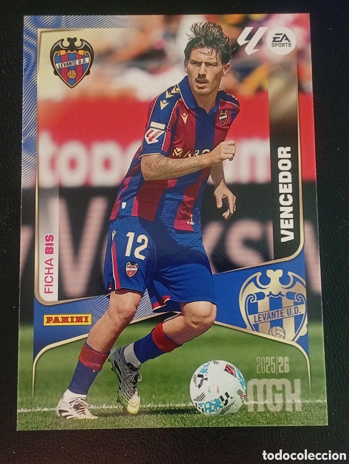 Fu&szlig;ball-Sticker: 208 Bis VENCEDOR LEVANTE MEGACRACKS 2025 2026 25 26 CROMOS CARDS TOPPS 3 EDICION