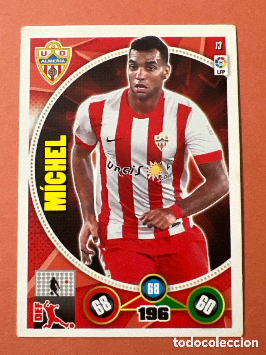 Figurine di Calcio: E198. N&ordm; 13 M&iacute;chel UD Almer&iacute;a Adrenalyn XL 14 15