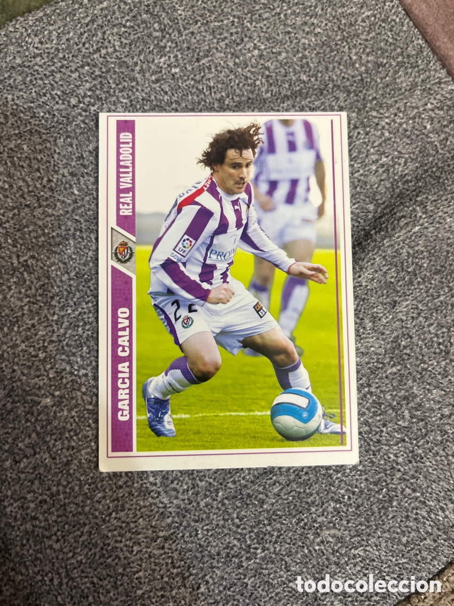 Cartes &agrave; collectionner de Football: Garc&iacute;a Calvo Valladolid 07 08 Las fichas de la liga 2007 2008