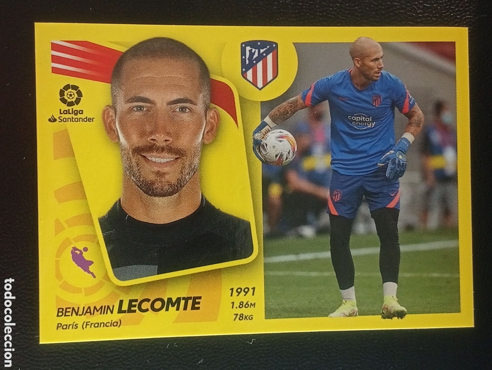 Cromos de f&uacute;tbol: 6bis coloca LECOMTE ATLETICO DE MADRID LIGA ESTE PANINI 2021 2022 21 22 CROMO STICKER 6 bis