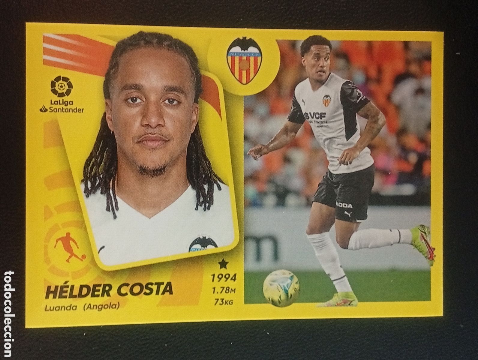 Fu&szlig;ball-Sticker: 14bis coloca HELDER COSTA VALENCIA LIGA ESTE PANINI 2021 2022 21 22 CROMO STICKER 14 bis