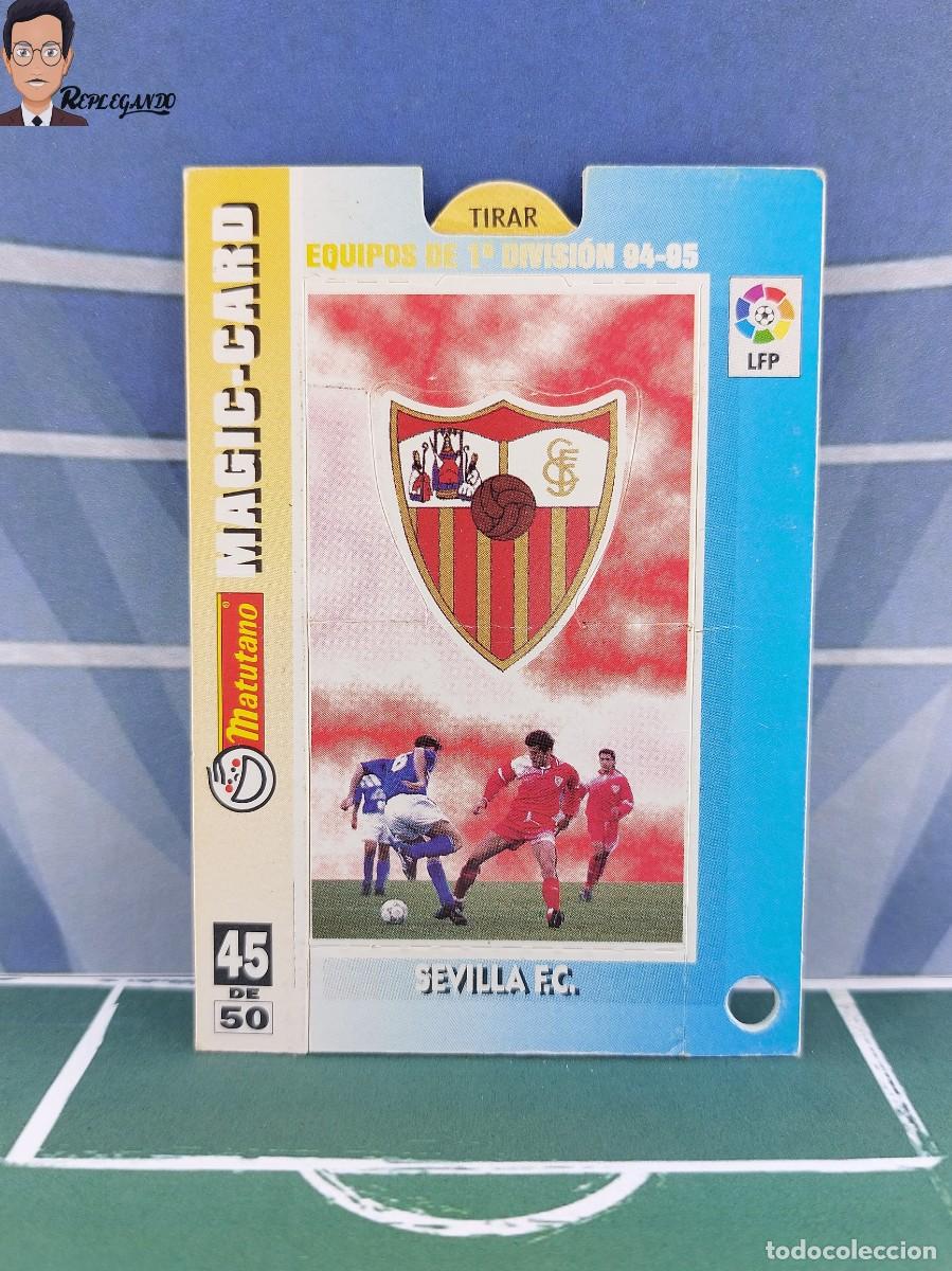 Cromos de F&uacute;tbol: ESCUDO / PLANTILLA N&ordm; 45 (SEVILLA) 1994 1995 MAGIC CARD MATUTANO CROMO 94 95 CRACKS LIGA LFP