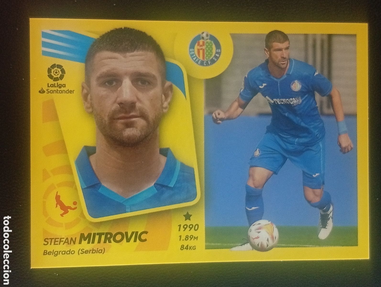 Cromos de f&uacute;tbol: 9bis coloca MITROVIC GETAFE LIGA ESTE PANINI 2021 2022 21 22 CROMO STICKER 9 bis
