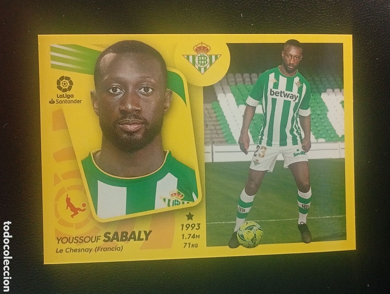 Fu&szlig;ball-Sticker: 2 &uacute;ltimos fichaje SABALY BETIS LIGA ESTE PANINI 2021 2022 21 22 CROMOS MEGACRACKS