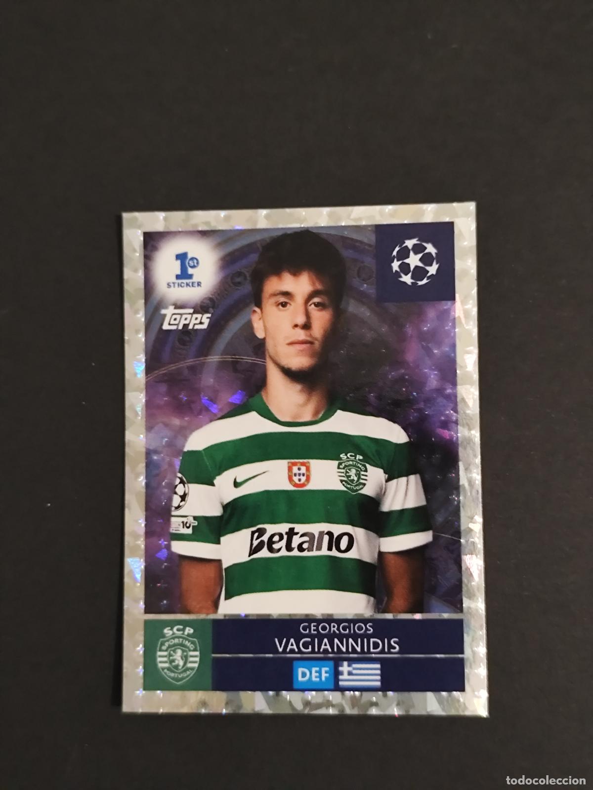 Fu&szlig;ball-Sticker: 294 GEORGIOS VAGIANNIDIS SPORTING PORTUGAL 1ST STICKER STICKER CHAMPIONS LEAGUE 2025 2026 25 26 TOPP