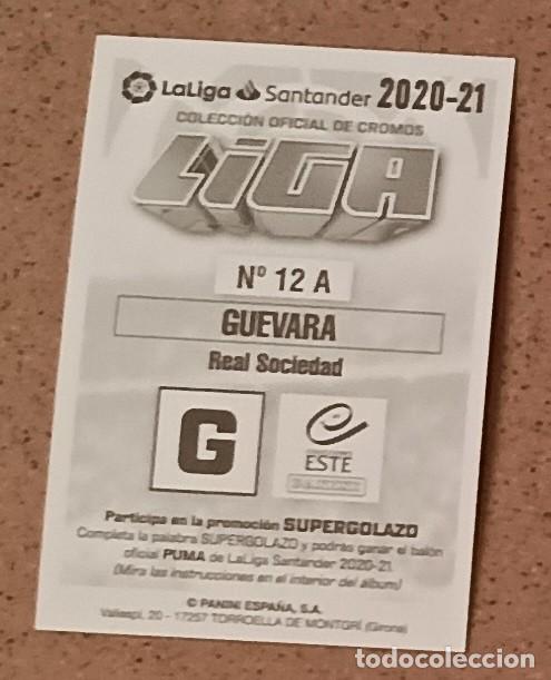 Figurine di Calcio: Cromo 12 A GUEVARA. REAL SOCIEDAD. Colecci&oacute;n Oficial La LIGA F&uacute;tbol 2020-21 PANINI Nuevo