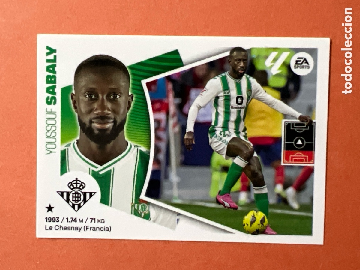 Figurine di Calcio: E1479. 6 SABALY BETIS LIGA ESTE 2024 2025 24 25