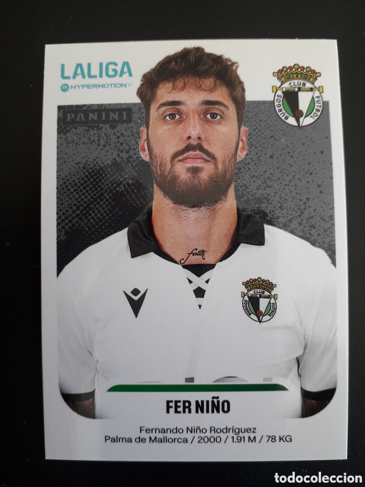 Cromos de Futebol: FER NI&Ntilde;O BURGOS N&deg; 77 LALIGA HYPERMOTION 25 26 2025 2026 PANINI SIN PEGAR PEDIDO M&Iacute;NIMO 3&euro;