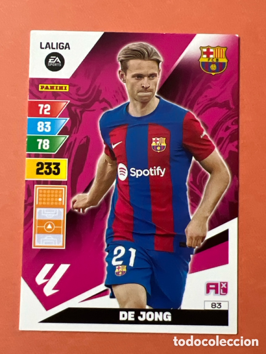 Figurine di Calcio: C115. 83 DE JONG FC BARCELONA FICHAS ALBUM ADRENALYN XL 2023 2024 23 24