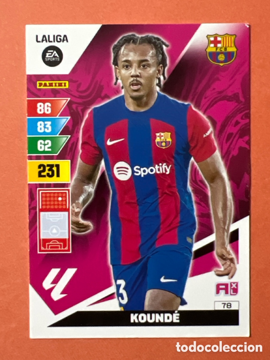Fu&szlig;ball-Sticker: C130. 78 KOUNDE BARCELONA 23 24 ADRENALYN XL 2023 2024 PANINI