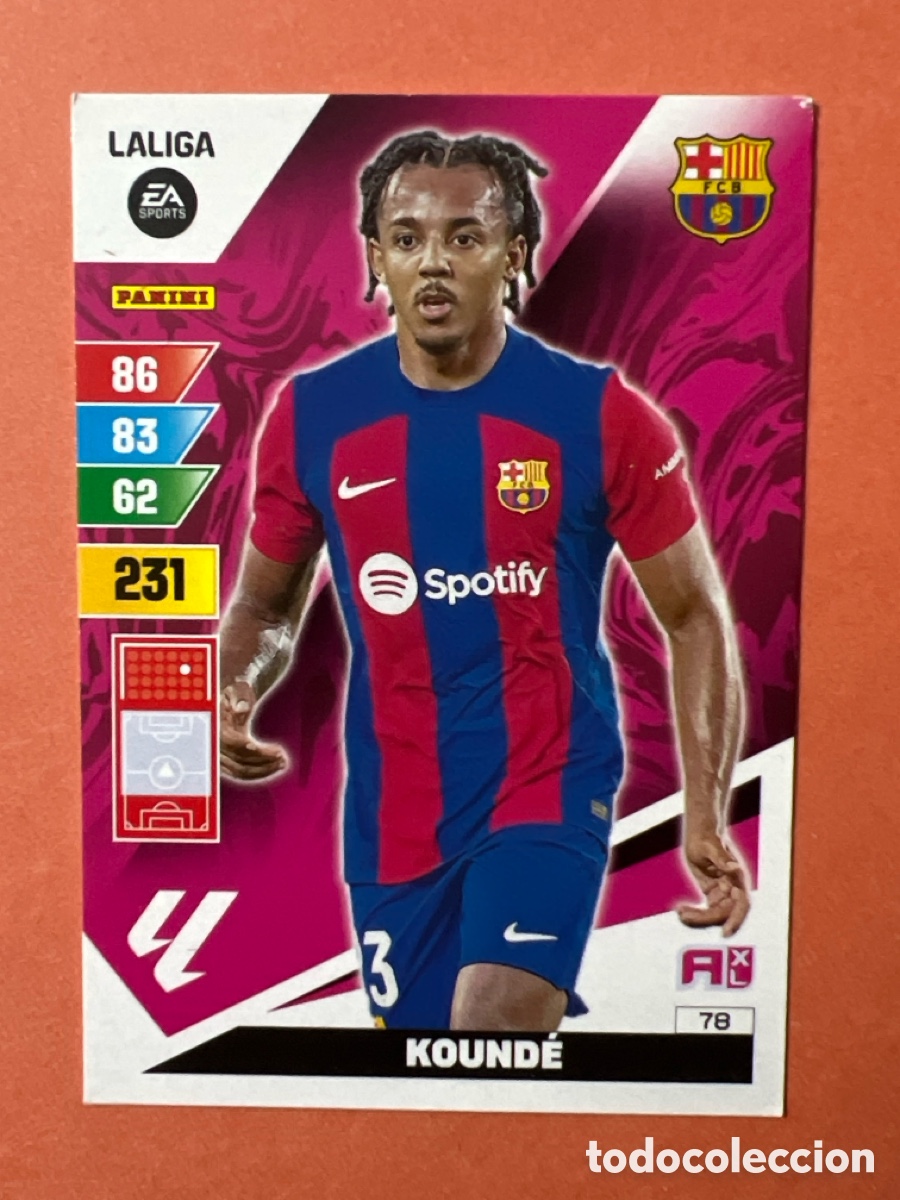 Figurine di Calcio: C158. 78 KOUNDE BARCELONA 23 24 ADRENALYN XL 2023 2024 PANINI