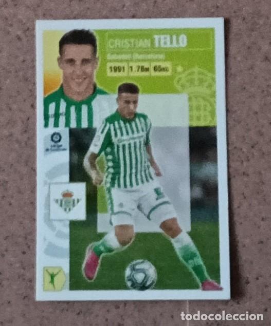 Cromos de Futebol: Cromo 16A TELLO. REAL BETIS. Colecci&oacute;n Oficial La LIGA F&uacute;tbol 2020-21 PANINI Nuevo