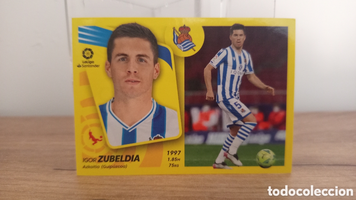 Cromos de F&uacute;tbol: ❇️ CROMO STICKER ⚽ ZUBELDIA REAL SOCIEDAD 10 2021 2022 21 22 ESTE PANINI SIN PEGAR ❇️
