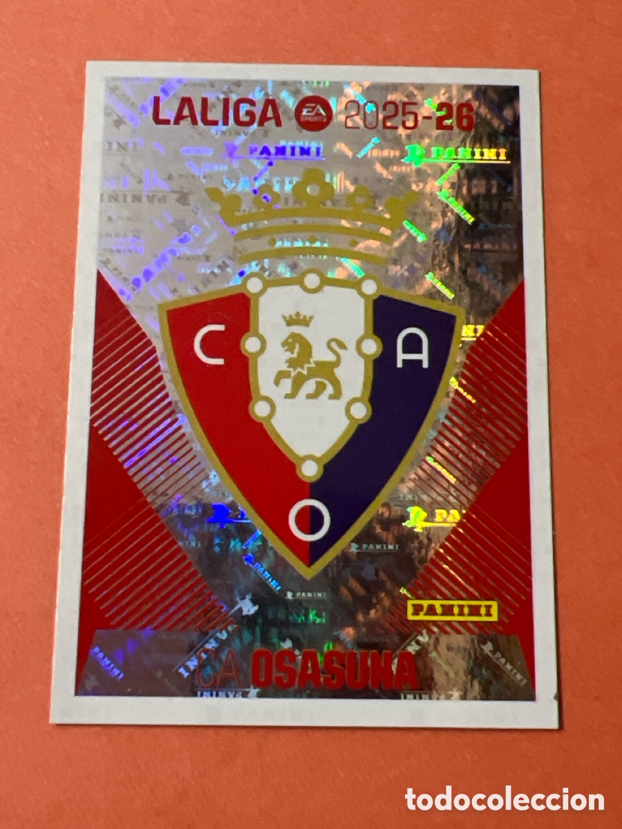 Fu&szlig;ball-Sticker: C619. N&ordm; 1 ESCUDO OSASUNA LIGA ESTE 25 26 2025 2026 SIN PEGAR NUNCA PEGADO