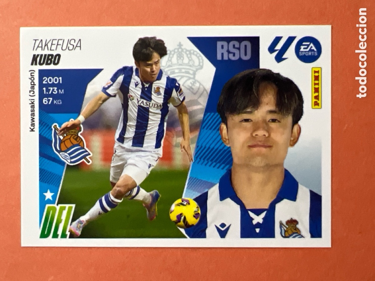 Cromos de f&uacute;tbol: C1364. CROMO PANINI LIGA ESTE 2025-26 (25 - 26) - N&ordm; 16 - KUBO - REAL SOCIEDAD