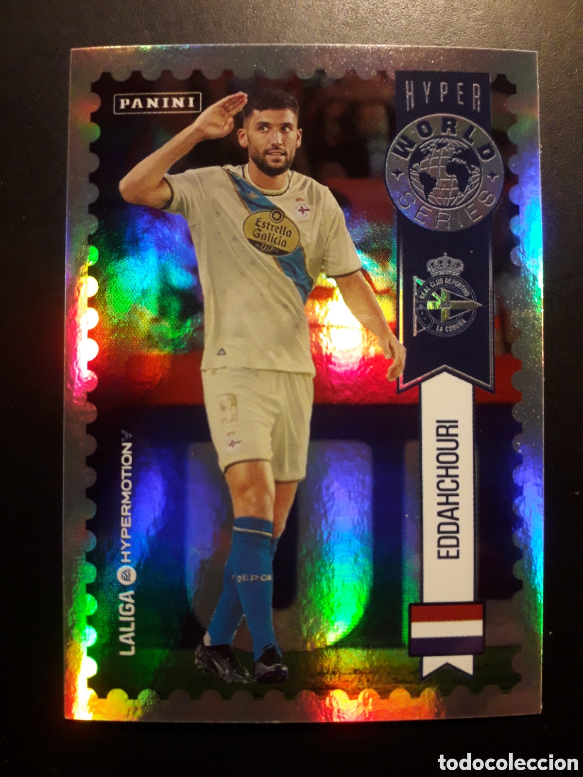 Cromos de Futebol: EDDHCHOURI DEPORTIVO CORU&Ntilde;A WORLD N&deg; 443 LALIGA HYPERMOTION 25 26 2025 2026 PANINI PEDIDO M&Iacute;NIMO 3&euro;