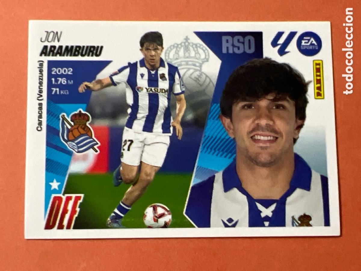 Figurine di Calcio: C2073. ARAMBURU REAL SOCIEDAD N&ordm; 5A LIGA ESTE 25 26 2025 2026 PANINI