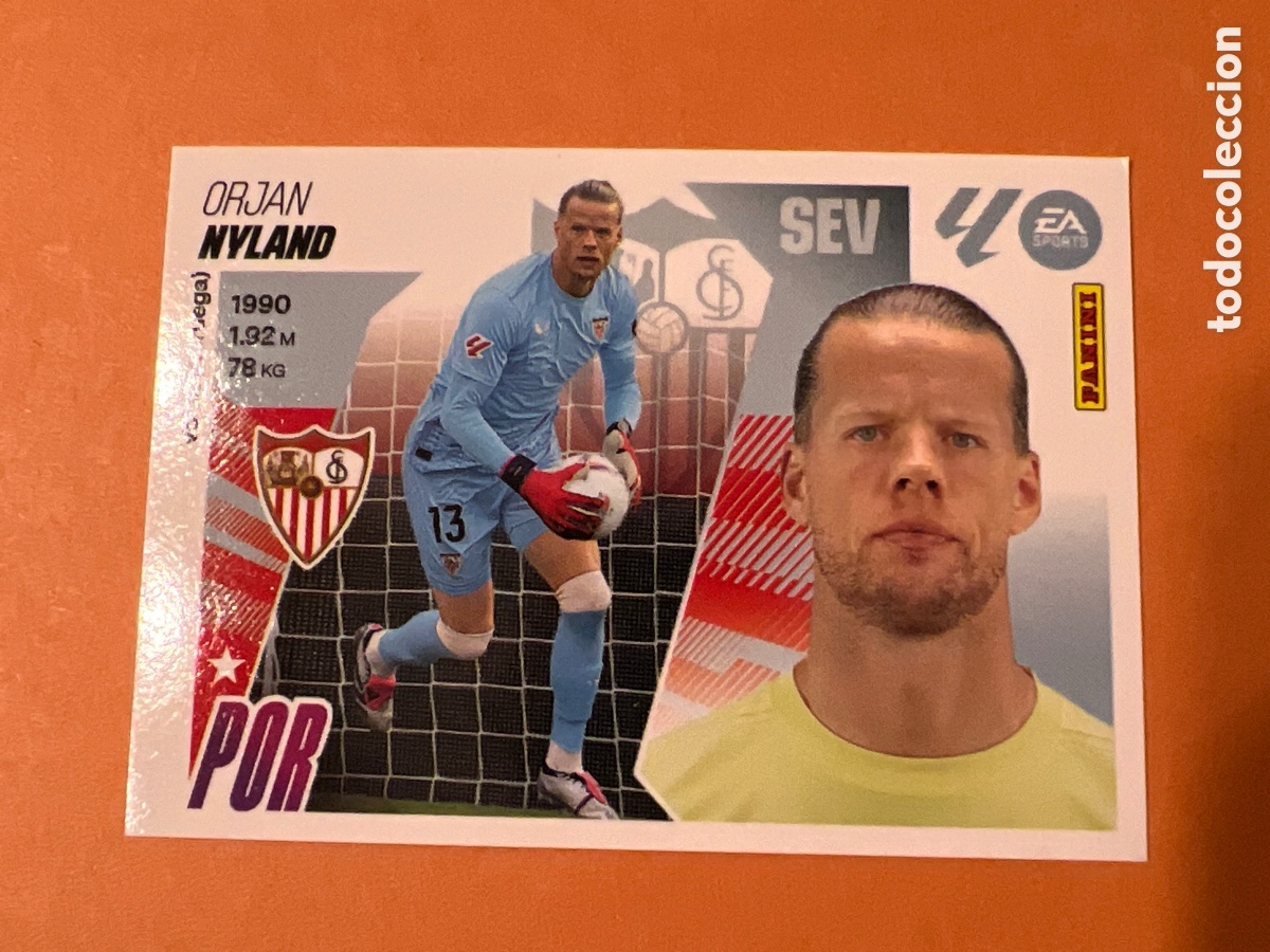 Fu&szlig;ball-Sticker: C2823. CROMO PANINI LIGA ESTE 2025-26 (25 - 26) - N&ordm; 3 - NYLAND - SEVILLA