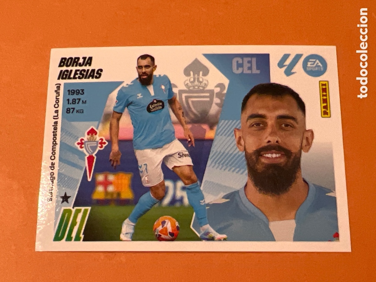 Fu&szlig;ball-Sticker: C2960. BORJA IGLESIAS - CELTA - 19 - LIGA ESTE 2025 26
