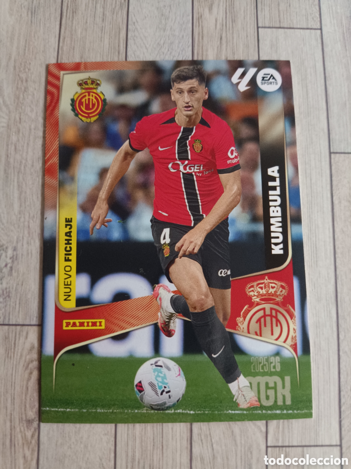 Cromos de F&uacute;tbol: 482 KUMBULLA NUEVO FICHAJE GIRONA MEGACRACKS 2025 2026 PANINI 25 26
