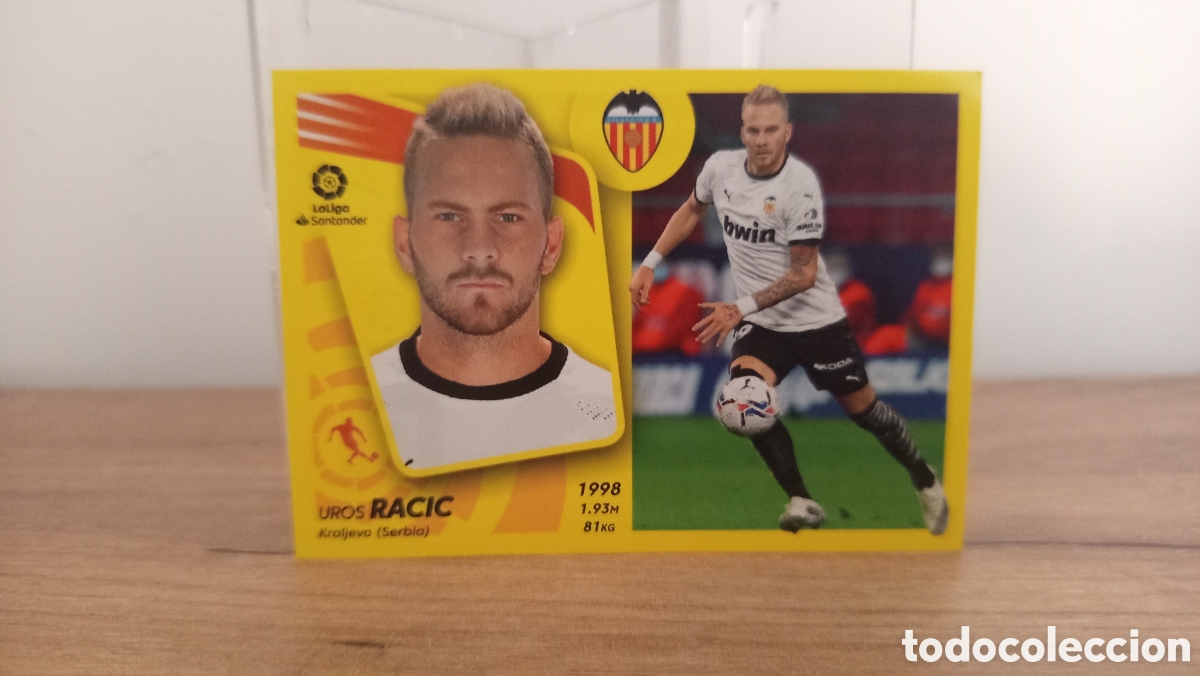 Cromos de F&uacute;tbol: ❇️ CROMO STICKER ⚽ RACIC VALENCIA 13 2021 2022 21 22 ESTE PANINI SIN PEGAR ❇️
