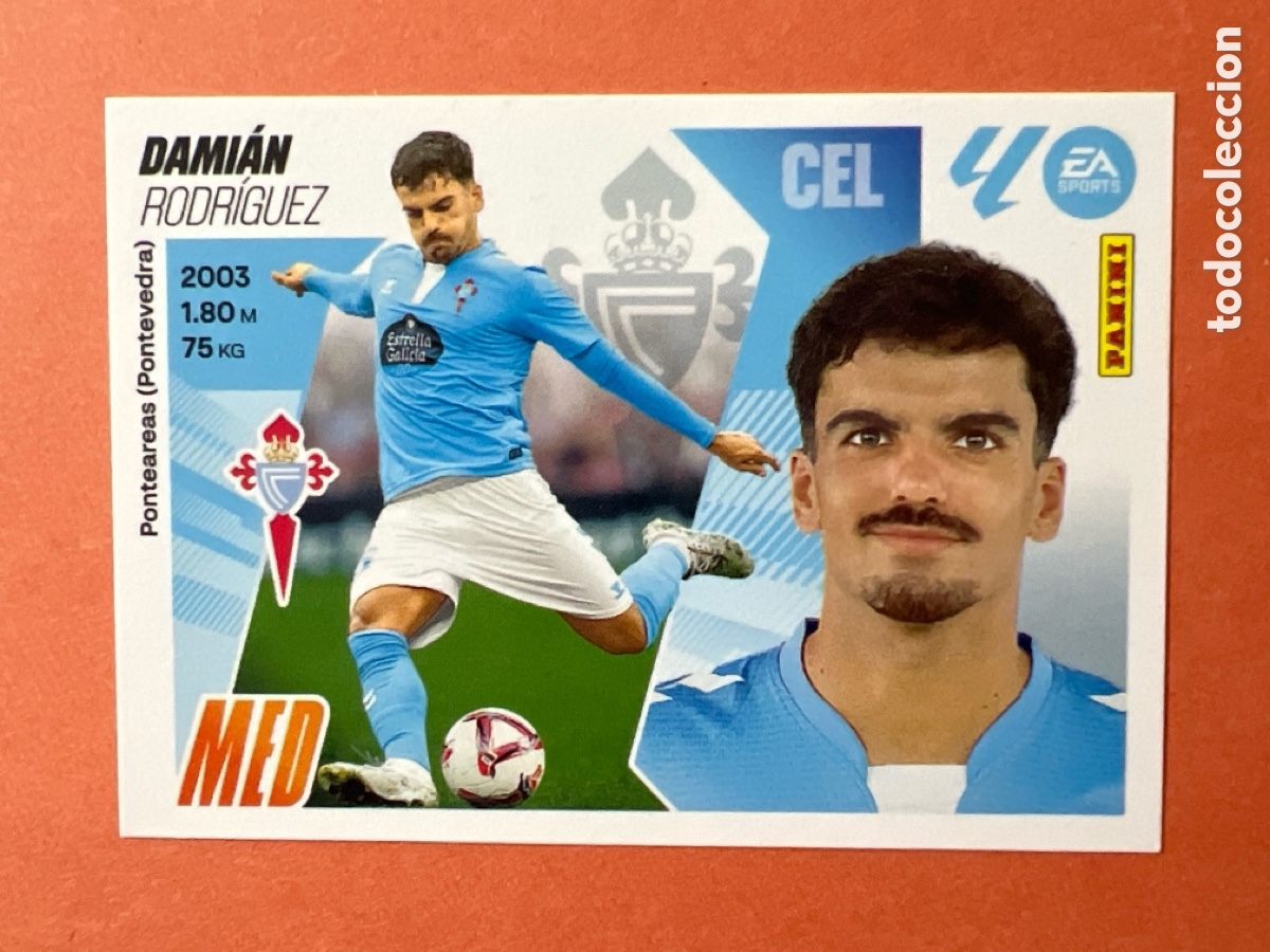Cromos de F&uacute;tbol: C3025. CROMO PANINI LIGA ESTE 2025-26 (25 - 26) - N&ordm; 13 - DAMI&Aacute;N - CELTA