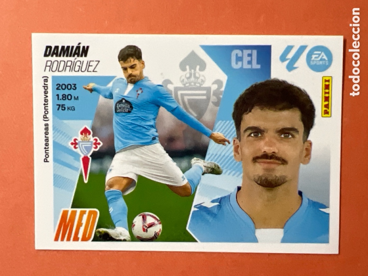 Cromos de F&uacute;tbol: C3041. CROMO PANINI LIGA ESTE 2025-26 (25 - 26) - N&ordm; 13 - DAMI&Aacute;N - CELTA