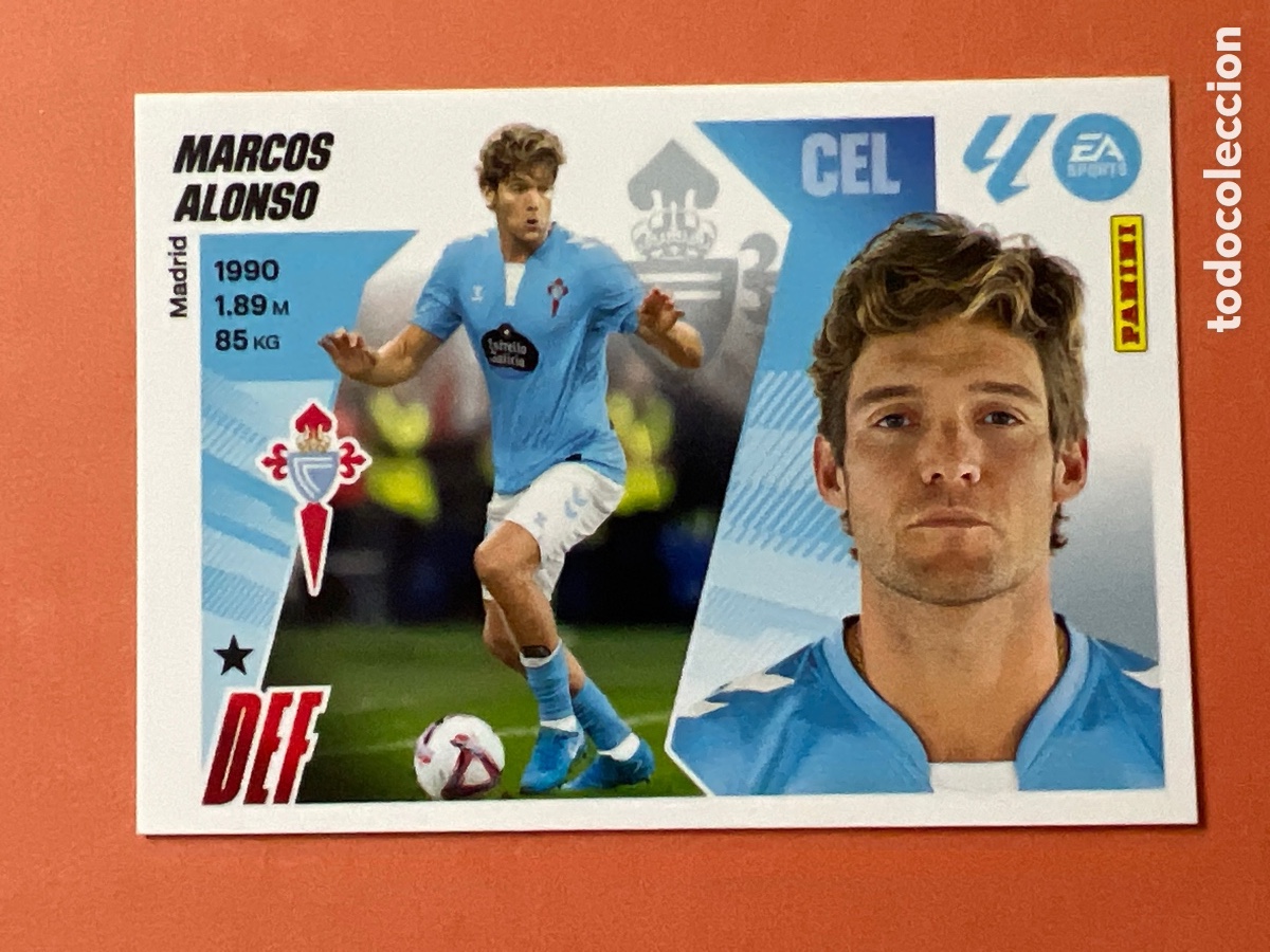 Cromos de F&uacute;tbol: C3075. 10A MARCOS ALONSO CELTA DE VIGO CROMOS LIGA ESTE FUTBOL PANINI 2025 2026 25 26