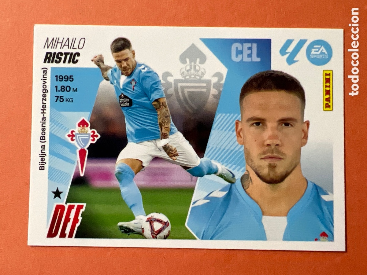 Figurine di Calcio: C3089. N&ordm; 10B RISTIC CELTA LIGA ESTE 25 26 2025 2026 SIN PEGAR NUNCA PEGADO